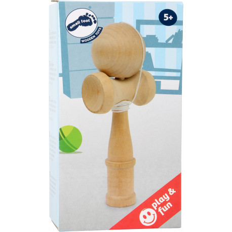 Bilboquet Kendama en bois naturel  17,5 x 5,5 cm