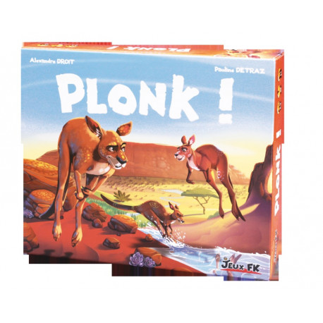Plonk, jeux FK : Bluffez pour avancer vos kangourous, mais sans vous faire démasquer !