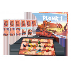 Plonk, jeux FK : Bluffez pour avancer vos kangourous, mais sans vous faire démasquer !
