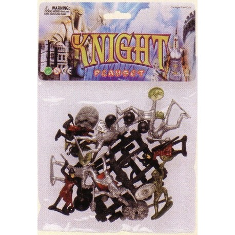 Set de figurines Chevaliers, personnages et accessoires