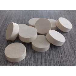 10 palets en bois (charme) pour billard Hollandais, plat, diamètre 3 cm