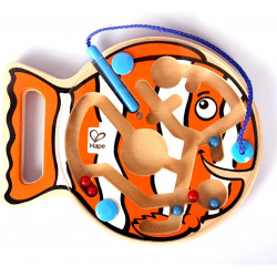 Labyrinthe magnétique en bois poisson, Hape