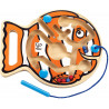 Labyrinthe magnétique en bois poisson, Hape