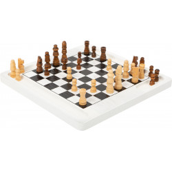 Jeu de Dames et échecs, jeux en bois 2 en 1