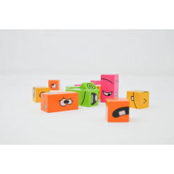 Cubeez, Blue Orange : Manipulez vos dés spéciaux et retrouvez les bons éléments pour former le visage dela carte objectif