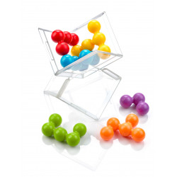 Cube Puzzler Pro, Smart Games : reconstituez ce cube à l’aide des 6 pièces de couleur constituées de billes assemblées