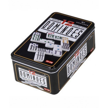 Dominos Double 12, boite métal