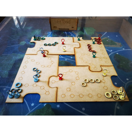 Jeu du Toc en bois, 4 joueurs, made in France , Fabrik ID