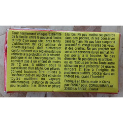 Pétards ficelle, boite individuelle de 12 ficelles