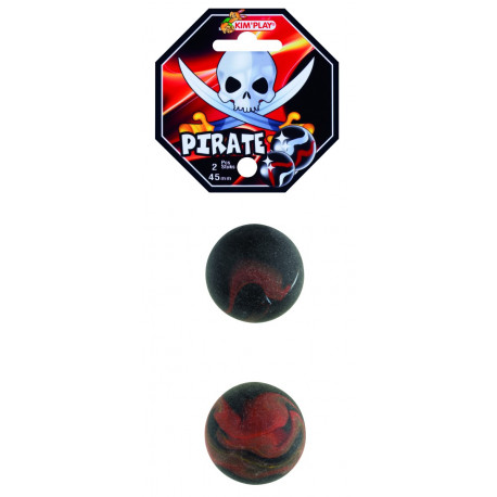 2 Boulards Pirates, diamètre 42 mm
