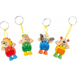 Porte-clés en bois, Animal flexible