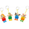Porte-clés en bois, Animal flexible