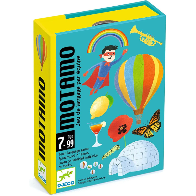 MotaMo, Djeco : un jeu de cartes Motamo de Djeco, un jeu de langage familial pour jouer en équipe dès 7 ans