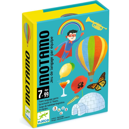 MotaMo, Djeco : un jeu de cartes Motamo de Djeco, un jeu de langage familial pour jouer en équipe dès 7 ans