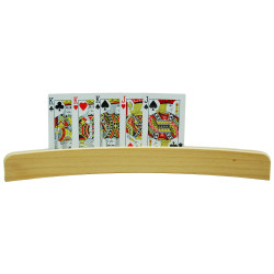 Porte-cartes bois naturel courbé, 35 cm