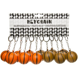 Porte clé ballon de Basket, mousse, 4 cm