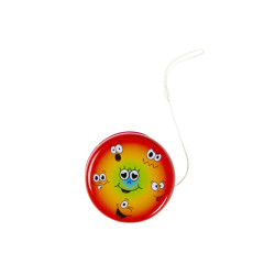 Yoyo en métal visage, 5 cm de diamètre