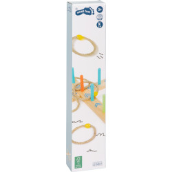 Lancer d'anneaux, Smallfoot, jeu en bois. 50 x 50 cm